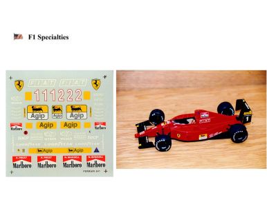 Ferrari 641 Formula 1 World Championship 1990 Sponsor Decal 1/20 - F1 Specialties - 641