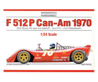 Ferrari 512 P Can-Am Riverside 1970 1/24 - Fein-Design