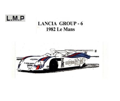 Lancia Martini LC1 Le Mans 24 Hours 1982 1/24 - L.M.P. Little Garage - LMP-06