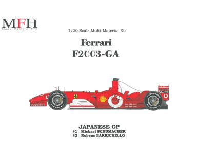 Ferrari F2003-GA Japanese Grand Prix 2003 1/20 - Model Factory Hiro - K141