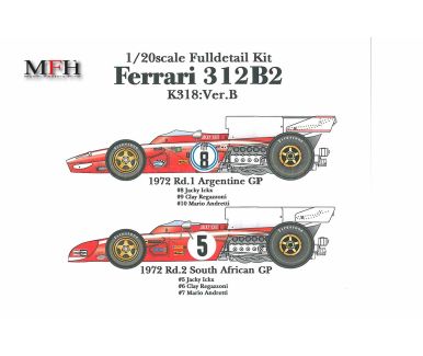 Ferrari 312F1-67 - Monaco GP 1967 #18 #20 - Model Factory Hiro - MFH-K479