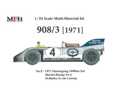 Porsche 908/03 #8 Ver. A Targa Florio 1971 1/24 - Model Factory Hiro - MFH-K370