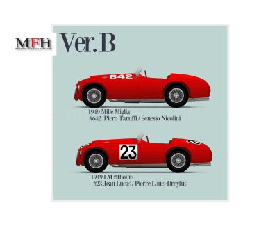 Ferrari 166 MM Mille Miglia / Le Mans 24 Hours 1949 1/12