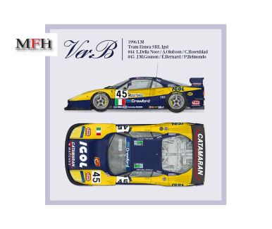 Ferrari F40 GTE Ennea SRL Igol Le Mans 24 Hours 1996 1/12 - Model Factory Hiro - K864