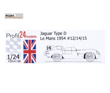 Jaguar D-Type #12/14/15 Le Mans 24 Hours 1954 1/24 - Profil24 - P24141