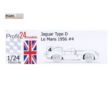Jaguar D-Type #17 "Los Amigos" Le Mans 24 Hours 1957 1/24 - Profil24 - P24142