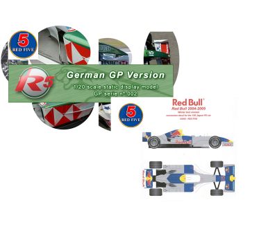 Jaguar R5 German Grand Prix 2004 and Red Bull RB1 Winter Test Version 2004/2005 1/20 - Red Five - 002B