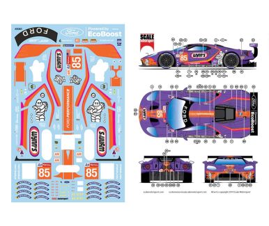 Ford GT LM GTE "Wynn's/Keating" Le Mans 24 Hours 2019 1/24 Decal - Scale Motorsport - 2061
