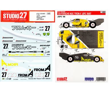 Porsche 962C "From A" JSPC 1986/87 1/24 - Studio27 - DC443