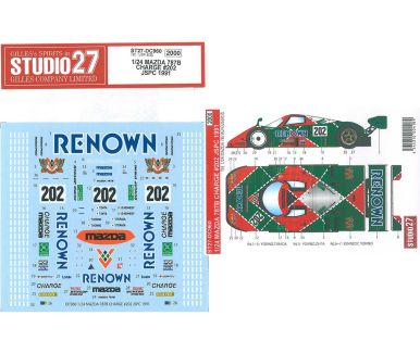 Mazda 787B #202 "Renown-Charge" JSPC 1991 1/24 - Studio27 - DC960