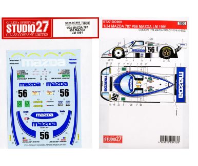 Mazda 787 "Mazdaspeed" Le Mans 24 Hours 1991 1/24 - Studio27 - DC969