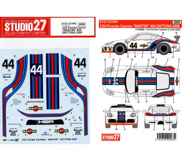 Porsche Cayman "Martini" Daytona 2009 1/24 - Studio27 - DC992