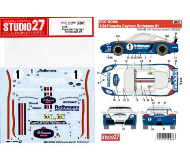 Porsche Cayman "Rothmans" Interserie 2009 1/24 - Studio27 - DC990