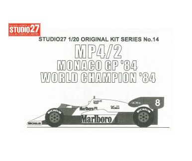 McLaren MP4/2 Monaco Grand Prix 1984 1/20 - Studio27 - FK2014