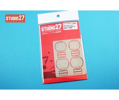 Group C-Car Tyre Template C Dunlop Denloc up to 1989 1/24 - Studio27 - FP24119