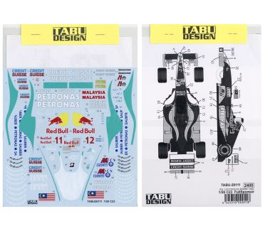 Lotus 107B Formula 1 World Championship 1993 Full Decal for Tamiya 1/20 - TABU Design - 20137