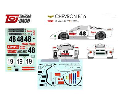 Chevron B16 Mazda Le Mans 240 Hours 1970 1/24 Decal - TojDROM