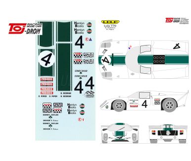 Lola T70 Mk.3B GT "Sidney Taylor" Thruxton 1969 1/24 Decal - TojDROM