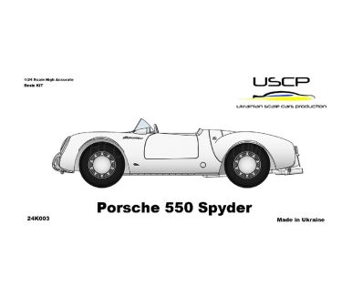Porsche 550 Spyder 1955/56 1/24 - USPC-Ukrainian Scale Cars Production - 24K003