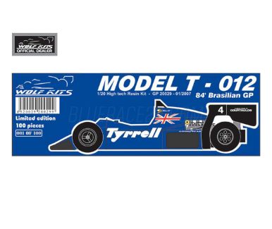 Tyrrell 012 Brasilian Grand Prix 1984 1/20 - Wolf Kits - GP20029