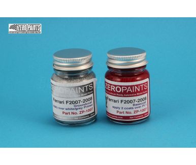 Ferrari Rosso Formula 1 2007-2008 Paint 2x30ml - Zero Paints ZP-1007_7