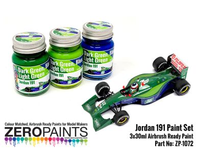 Jordan 191 Formula 1 Paint Set 3x30ml - Zero Paints - ZP-1072