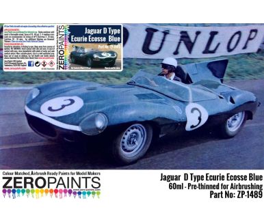 Jaguar D Type Ecurie Ecosse Blue Paint 60ml - Zero Paints -  ZP-1489