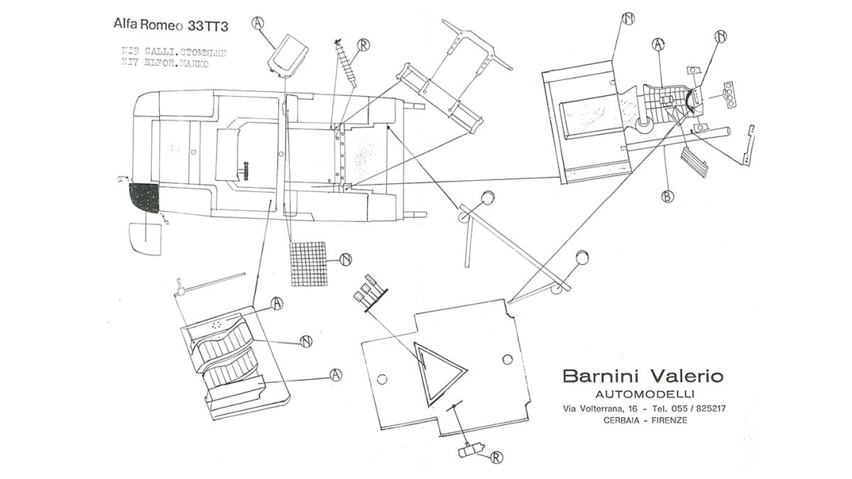 特価 BARNINI (1/24) アルファロメオ 33TT3 Alfa Romeo 33TT3 Le Mans 24 Hours 1972 1/24
