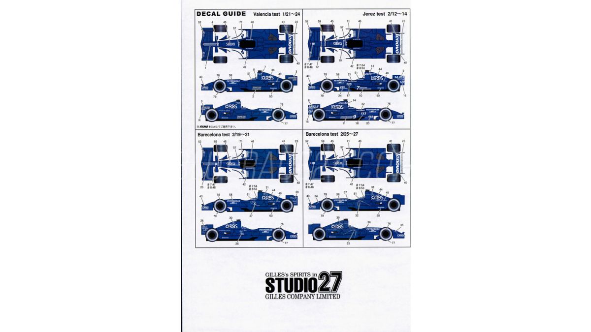 新品 FK20225 スタジオ27 1/20 2008 Memorial livery version Multimedia Kit STUDIO27 新品 FK20225 スタジオ27 1⁄20 2008 Memorial livery version