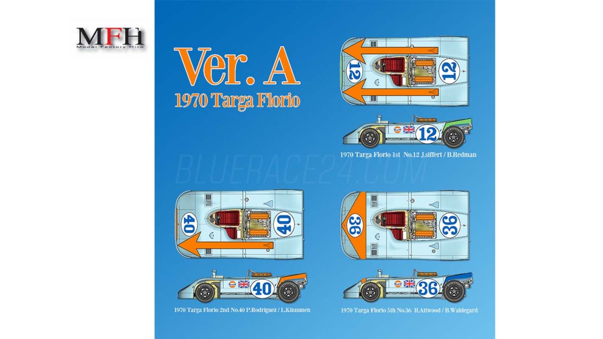Porsche 908 / 3 #12 Winner Targa Florio 1:43 43TF70 SPARK