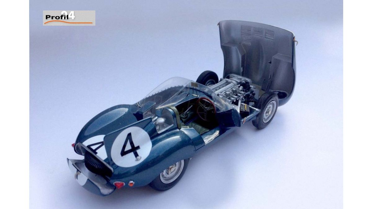 D-Type Jaguar 1956 Le Mans Winner 1/24th scale whitemetal kit  by K & R Replicas 