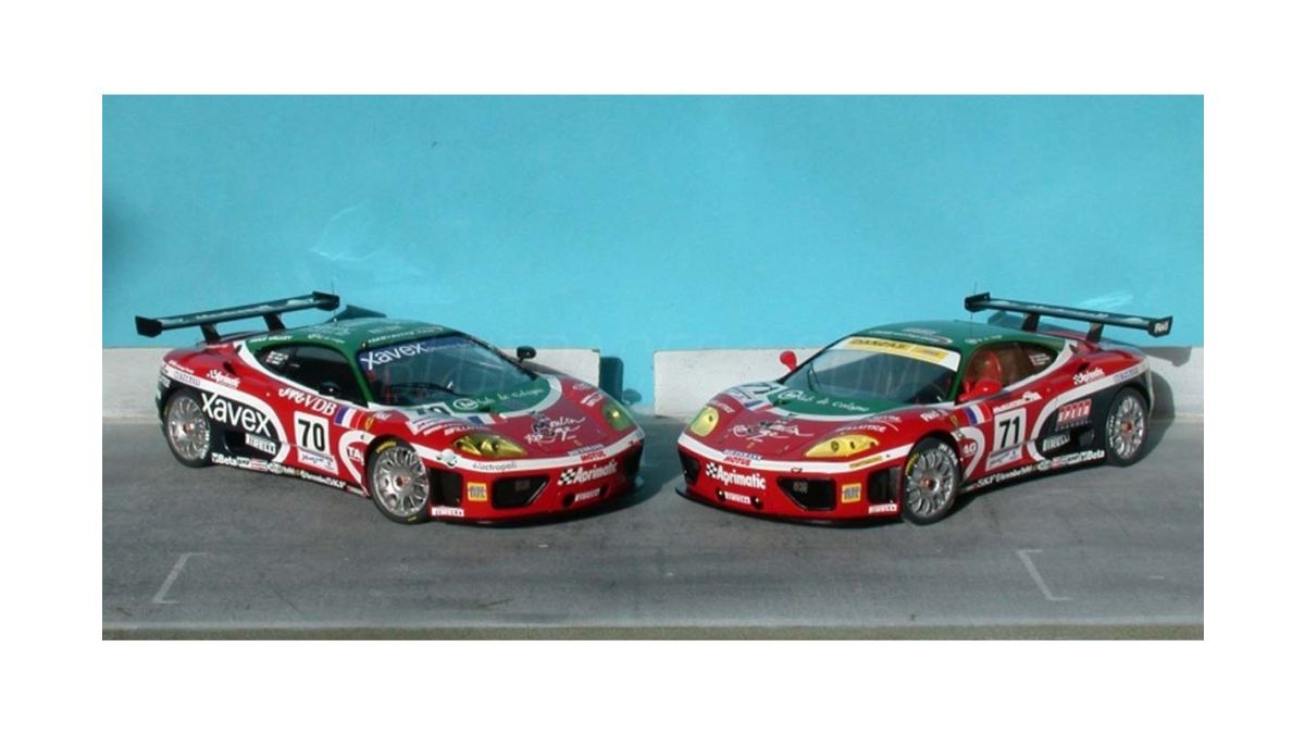 Le Mans 2003 JMB car N° 70 BBR Decals BBR in 1/43 Ferrari 360 Modena Gt  24 H 