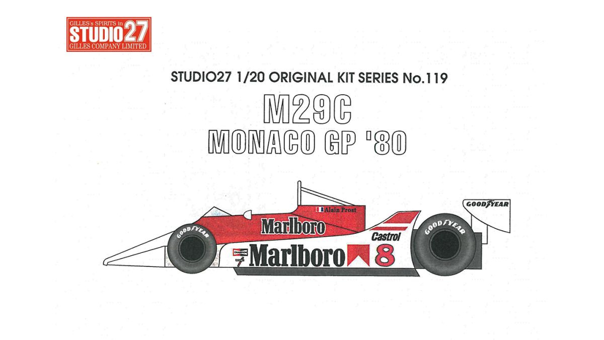 Spare Decal for FK20242 Studio27 SDF20242 1:20 018 Monaco 1989