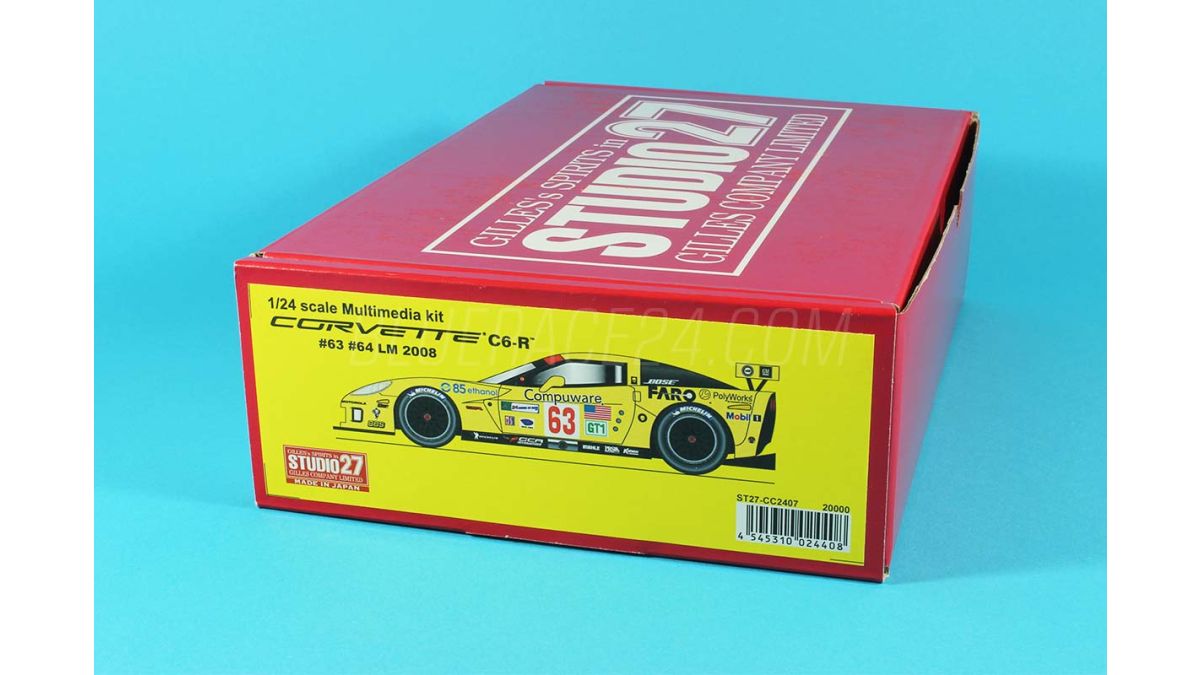 100％の保証 C6.R Corvette #63 1/24 2008 Mans Le #64 ミニカー