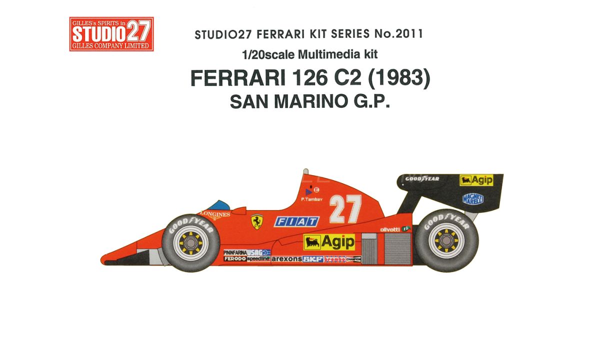 BRUMM 1/43 Ferrari F1 126C2 Turbo #27 San Marino GP 1982