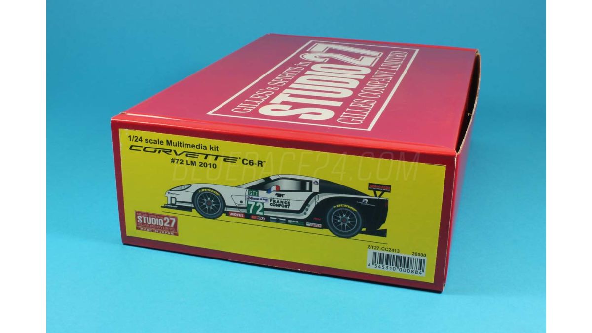 2.4GHz 1/24 RCカー コルベットC6.R (赤/黒) – 名城・伝統美