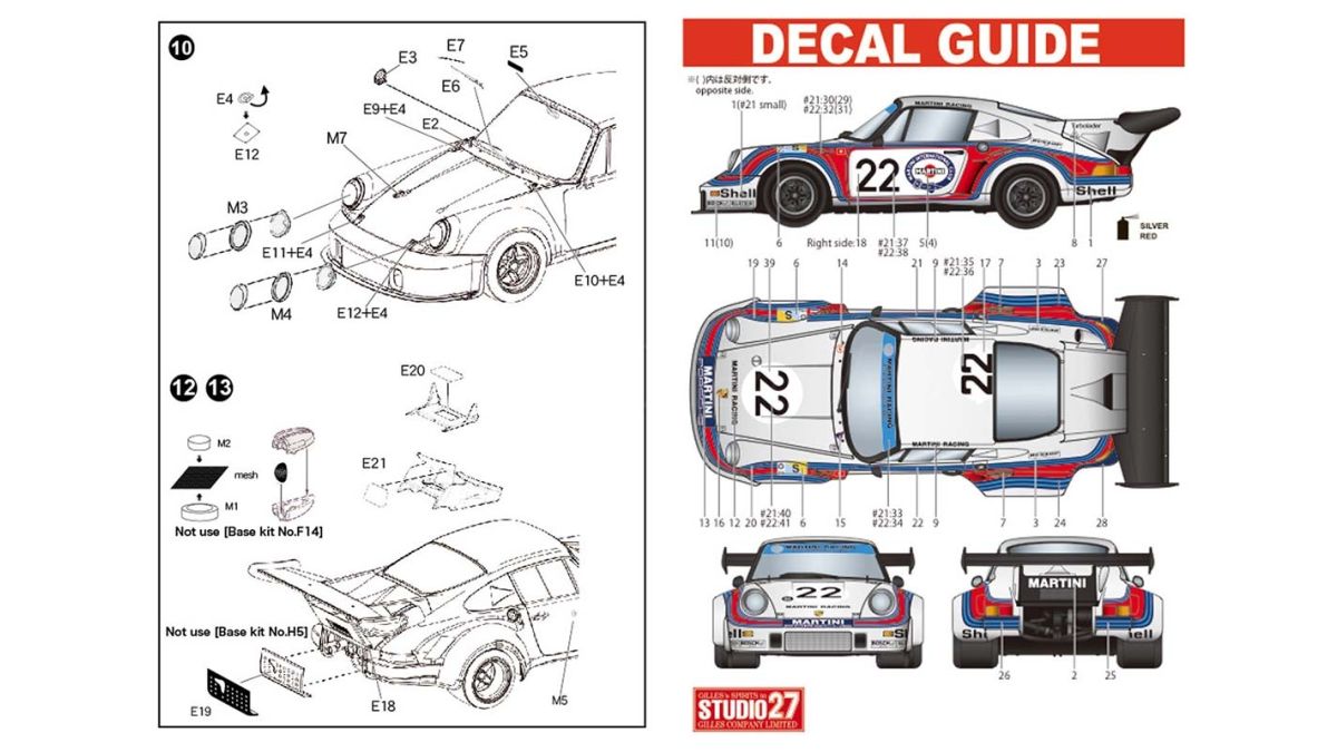 Decals Porsche 911 Carrera RSR Le Mans 1973 1:32 1:43 1:24 1:18 decals 