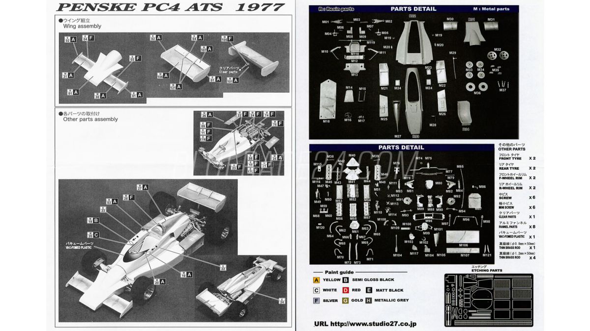 Penske PC4 ATS 1977 Formula one world championship 1977