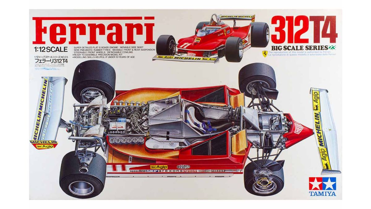 Ferrari 312 T4 authentic vintage car race brochure printed by Arbe Modena 1979 Jody Scheckter Gilles Villeneuve