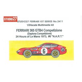 DECALS KIT 1/43 Ferrari 365 GTB 4 Daytona 24h Le Mans 1973 Thomson 3 versioni 