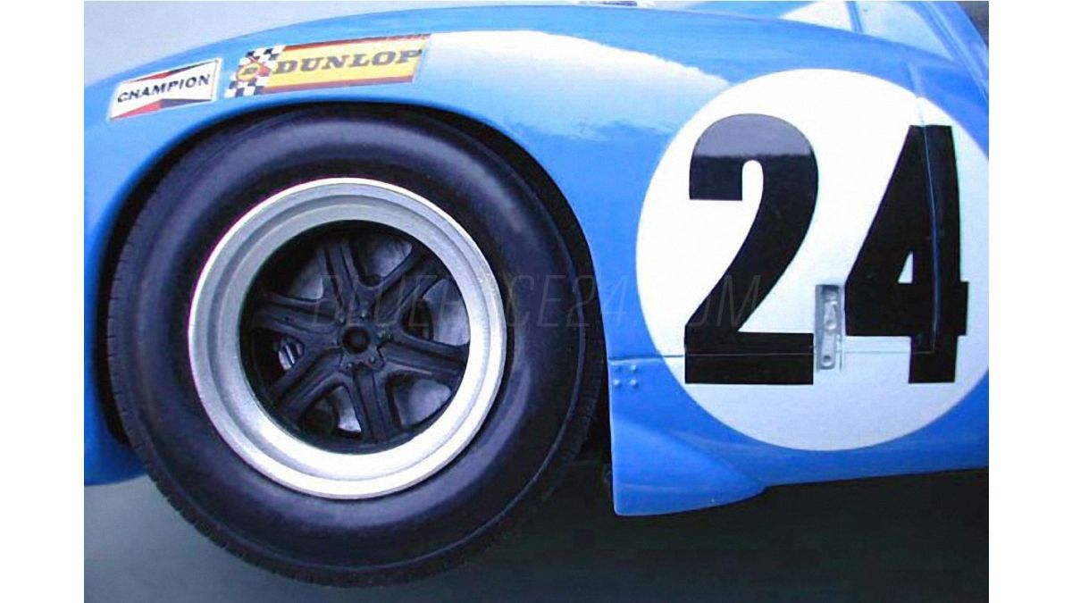 Autocollants Matra MS630 Le Mans 1968 - Plusieurs échelles (1:32 à 1:87)