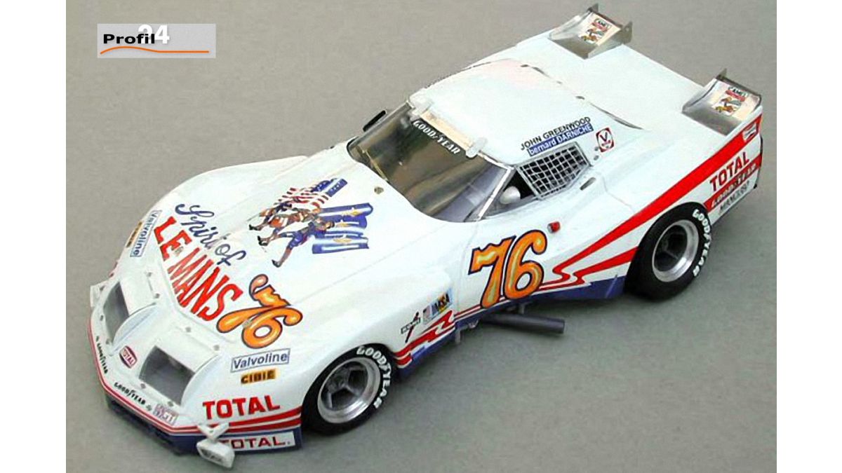 TSM1/18 Greenwood Corvette LeＭan24Hr Corvette Greenwood Le Mans 1976 #76 1/24