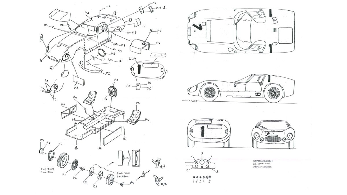 Maserati Tipo 151/3 Test Le Mans 1964 1/24
