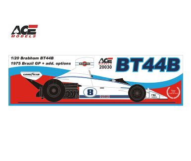 Brabham BT44B Brazil Grand Prix 1975 1/20 - ACE Models - ACE-20030