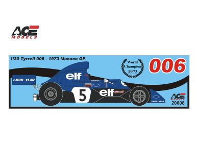 Tyrrell 006 Monaco Grand Prix 1973 1/20 - ACE Models - ACE-20008