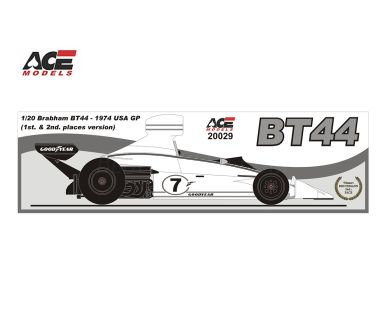 Brabham BT44 USA Grand Prix 1974 1/20 - ACE Models - ACE-20029