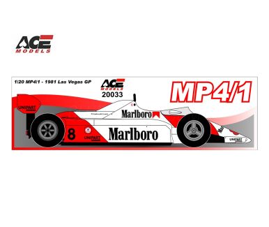 McLaren MP4/1 Las Vegas Grand Prix 1981 1/20 - ACE Models - ACE-20033