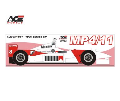 McLaren MP4/11 European Grand Prix 1996 1/20 - ACE models - ACE-20082