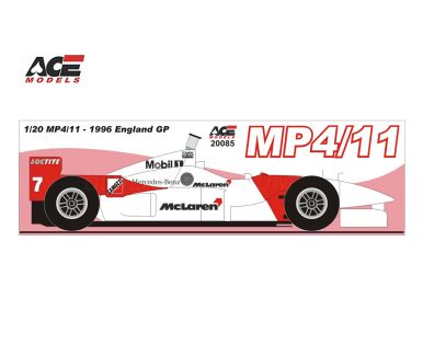 McLaren MP4/11 British Gand Prix 1996 1/20 - ACE models - ACE-20085
