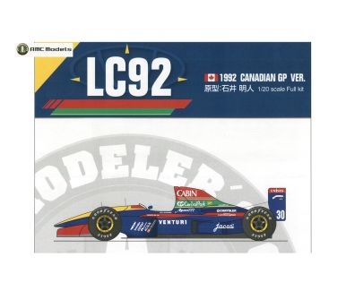 Venturi LC92 Canadian Grand Prix 1992 1/20 - AMC-Models - AMC-0008